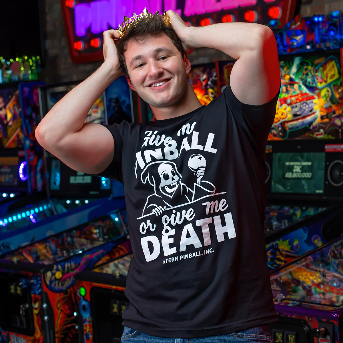 Give Me Pinball or Give Me Death Tee - Image 2
